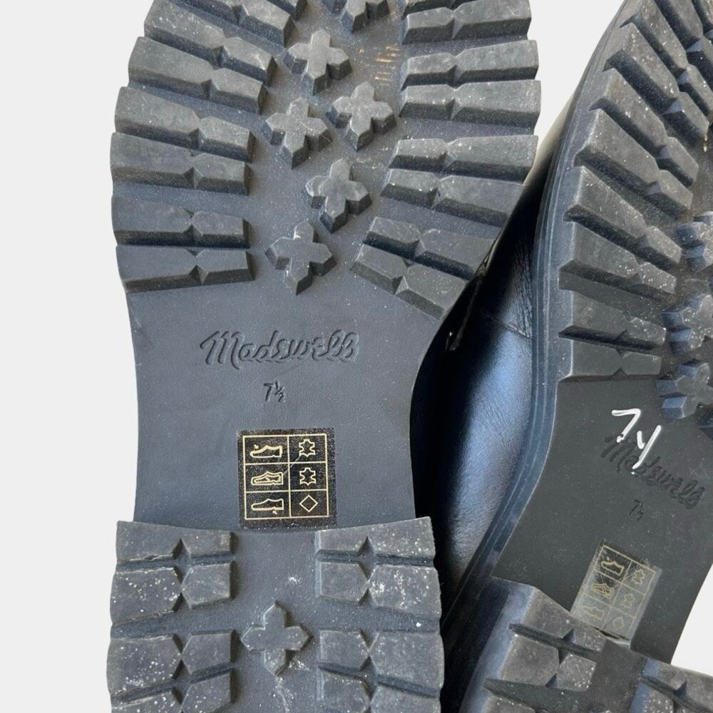 Madewell The Bradley Lug Sole Penny Loafers Leather Black Women’s 7.5 Preppy Y2K - Picture 9 of 9